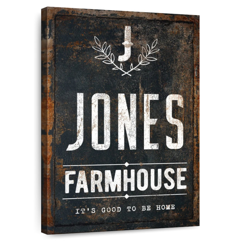 Kema Jones Farmhouse Wall Sign, 48" H x 32" W