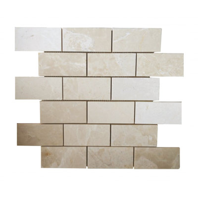 Carreau de mosaïque en marbre et brique