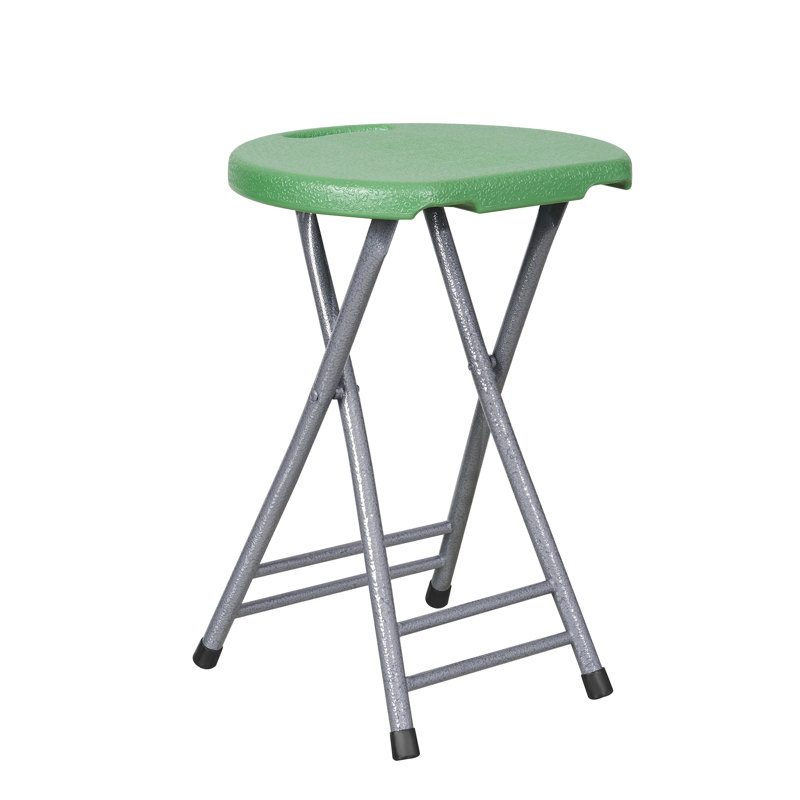 Chaise pliante portative avec poignée, tabouret pliable robuste pour adultes avec verrou de sécurité, tabouret de bar pliable de 18,7 pouces pour une utilisation intérieure et extérieure