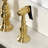 Kingston Brass Essex Two-Handle 4-Hole Deck Mount Bridge Kitchen Faucet with Brass Side Sprayer-110403722