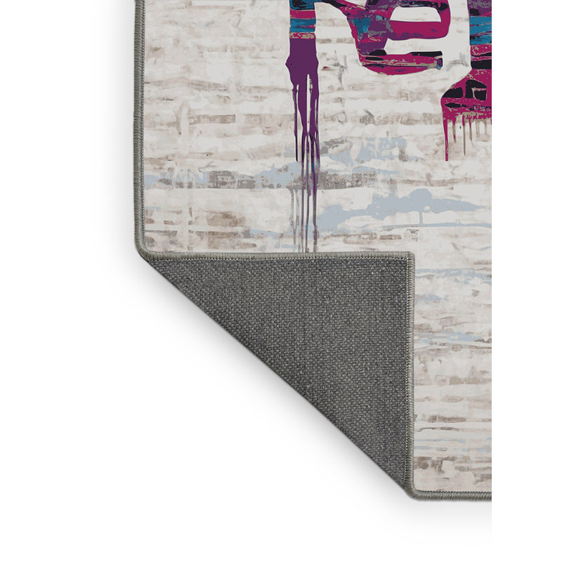 Silky Soft Plush Gray Area Rug, Square 3'