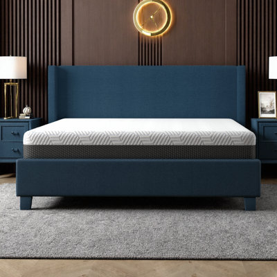 Grand matelas en mousse viscoélastique gélifiée de refroidissement grand format avec housse à changement de phase de 8 pouces - CertiPUR