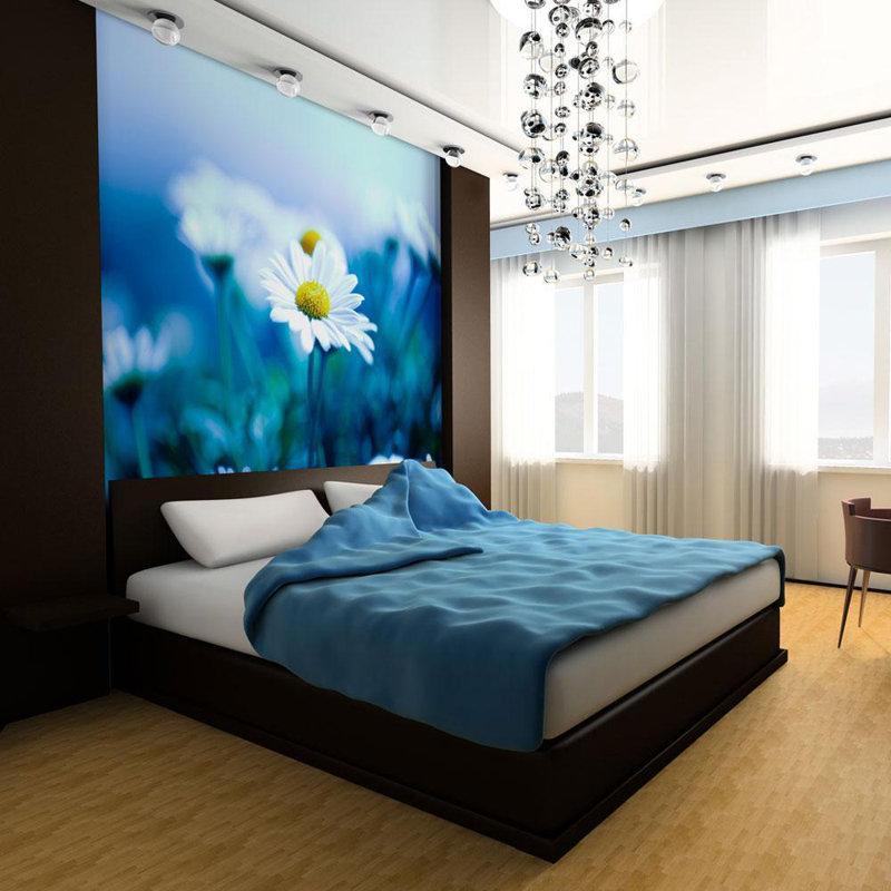 Floral Wall Mural, 121" L x 157" W
