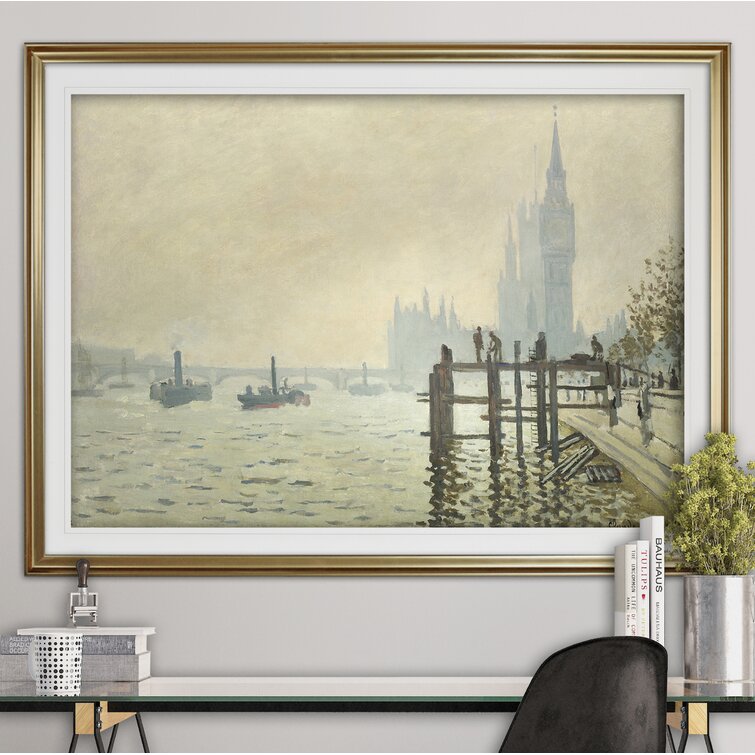 Vault W Artwork Thames Below Westminster by Claude Monet Print | Wayfair