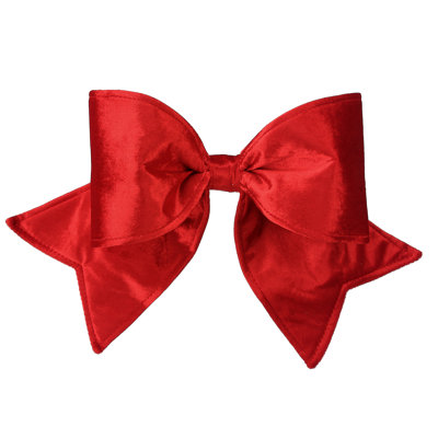 16" Outdoor Velvet UV Bow
