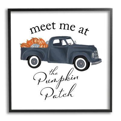 «Meet Me At Pumpkin Patch Truck», estampe numérique par The samedi Evening Post