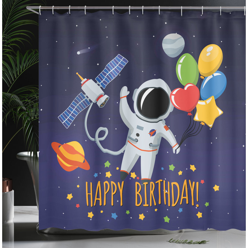 Shower Curtain with Hooks Included, 84"H x 69"W