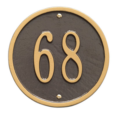 Whitehall Doormat 1-Line Wall Address Plaque