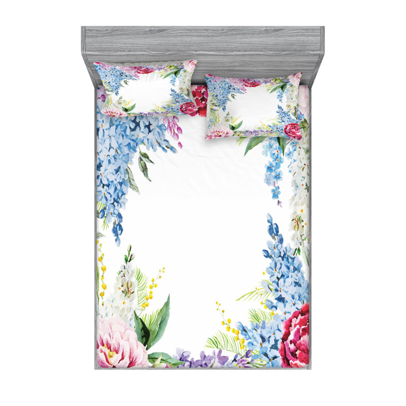 Microfiber Floral Sheet Set