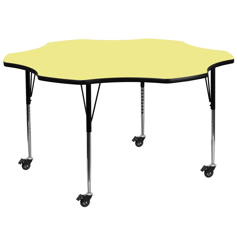 Table d'activité Goddard, Jaune, Oui, 22.25" - 30.25"