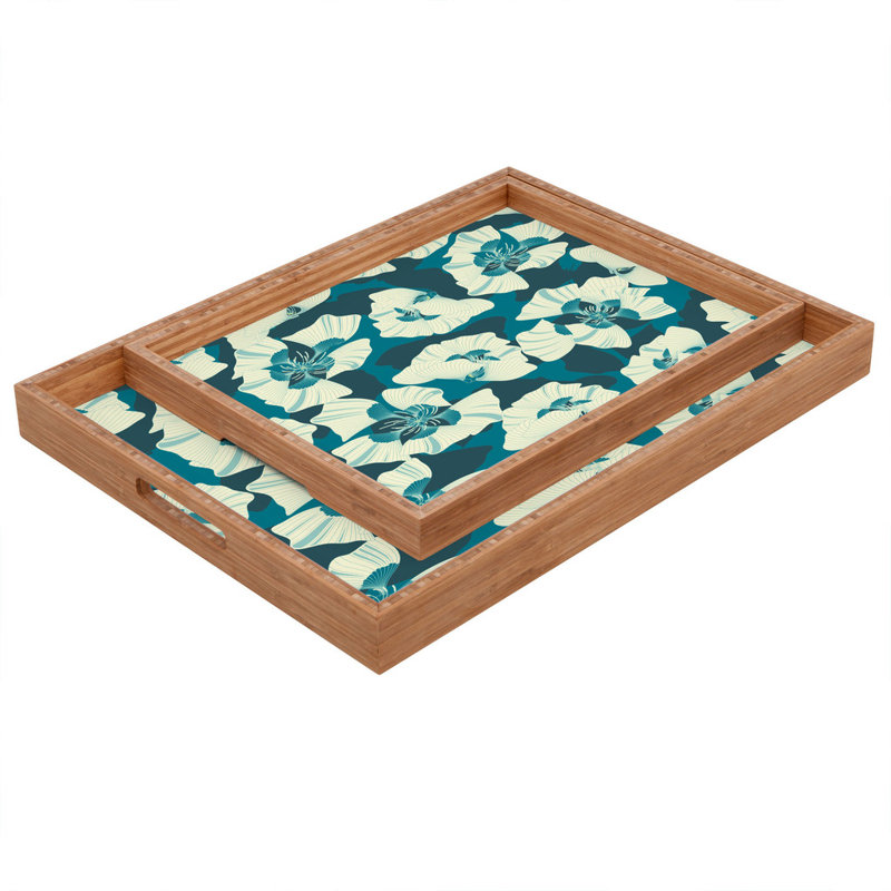 Solid Wood Tray, 1.75" H x 18" W x 14" D
