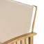 Fauteuils club pour l'extérieur - sièges profonds et coussins en bois avec doublure imperméable confortable