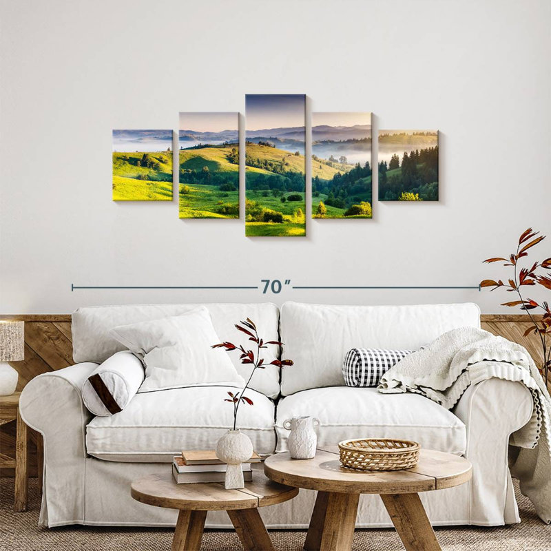 Mountain Hills Sunset, 24" H x 55" W