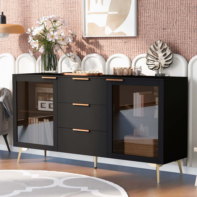 Armoire d'appoint Sanuel, Noir