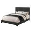 Lit double avec housse gris anthracite et supports en bois-325626313-325626314