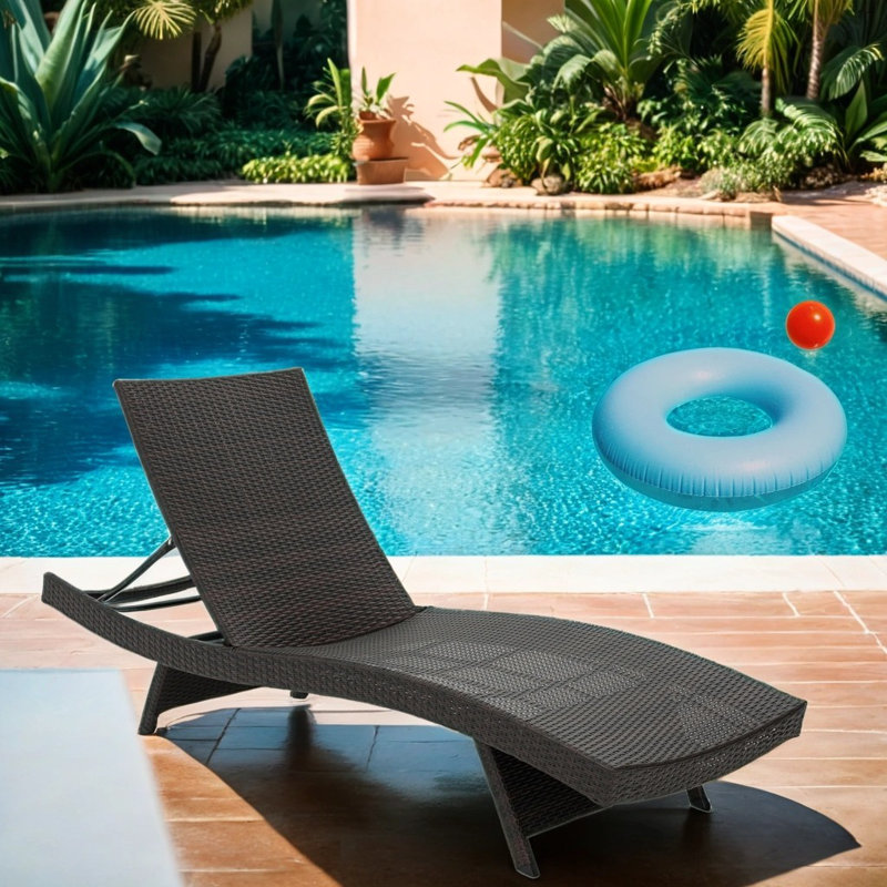 Danveer Outdoor Chaise Lounge