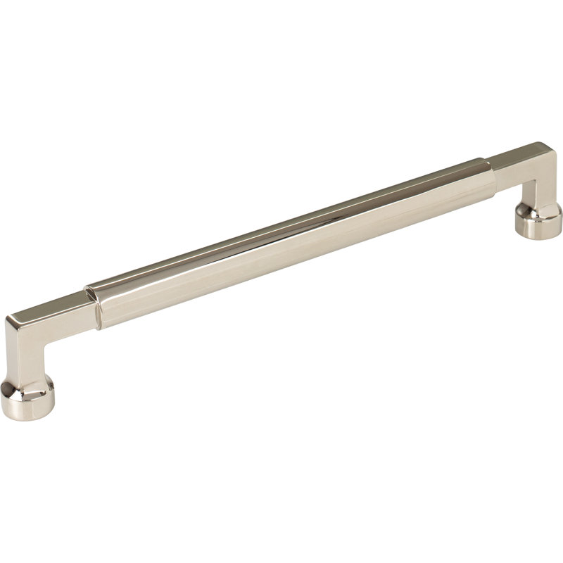 Cumberland Bar pull, Polished Nickel, 7 9/16" Center to Center