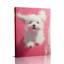 «Chiot blanc sur fond rose vif»-1137849132