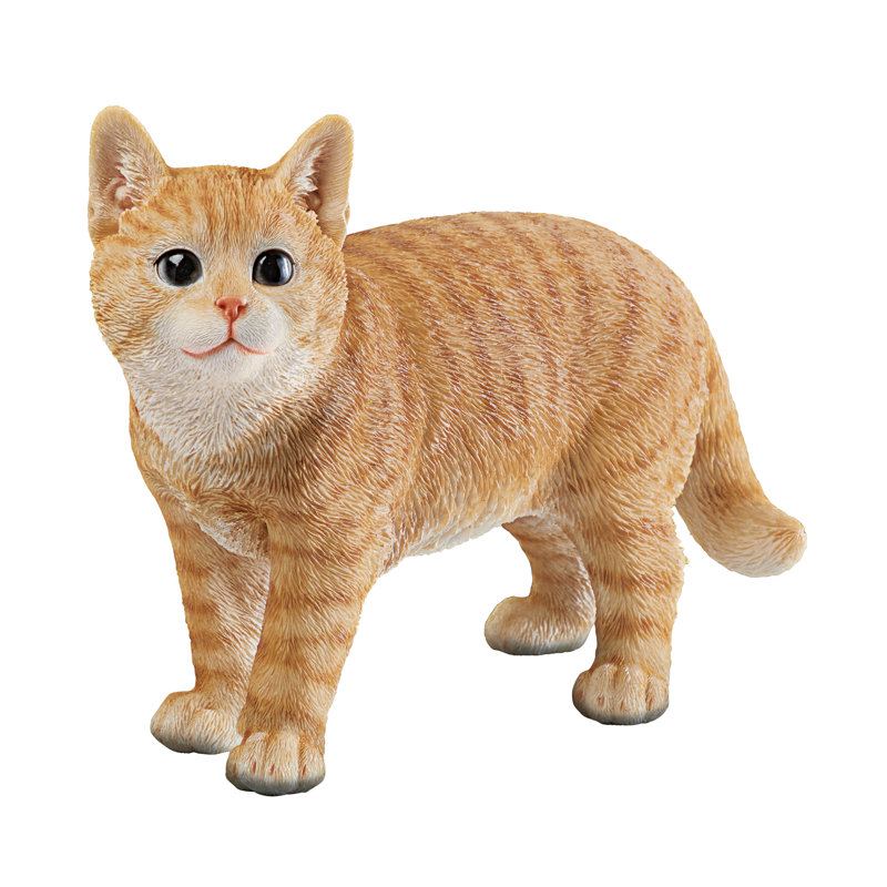 Purkey Cat No Additional Durability Resin Garden Statue