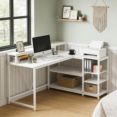 Bureau en L 55 po Farmhouse