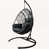 Coussin gris foncé / structure noire
