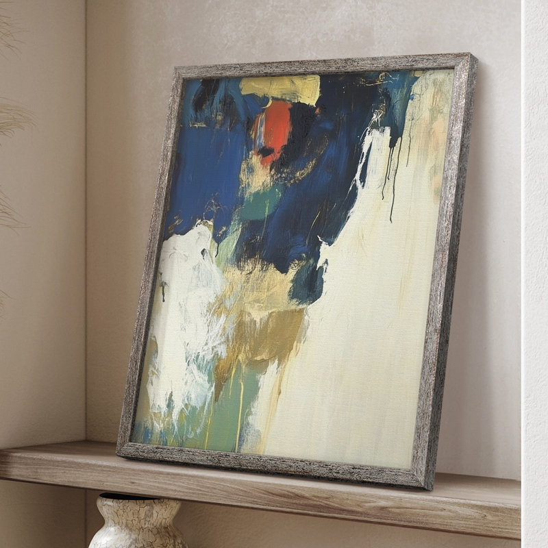 Série ABSTRACT DCCDXIX, reproduction encadrée - bois massif, H 11 po x l 9 po