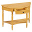 Console demi-lune avec tiroir et tablette, table d'appoint pour entrée, salon, couloir et vestibule-129757125