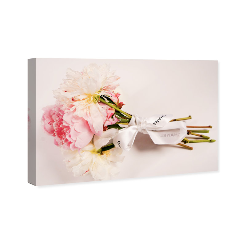 Bouquet de pivoines - photographie sur toile, H 30 po x l 45 po