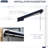 10' X 8' Patio Awning Retractable, Sunshade With Manual Adjustability. 280gsm Fabric, Aluminum Structure. Blue For Deck, Balcony, Yard Retractable Sun Awning, Shelter Operation. Uv30+ Protected