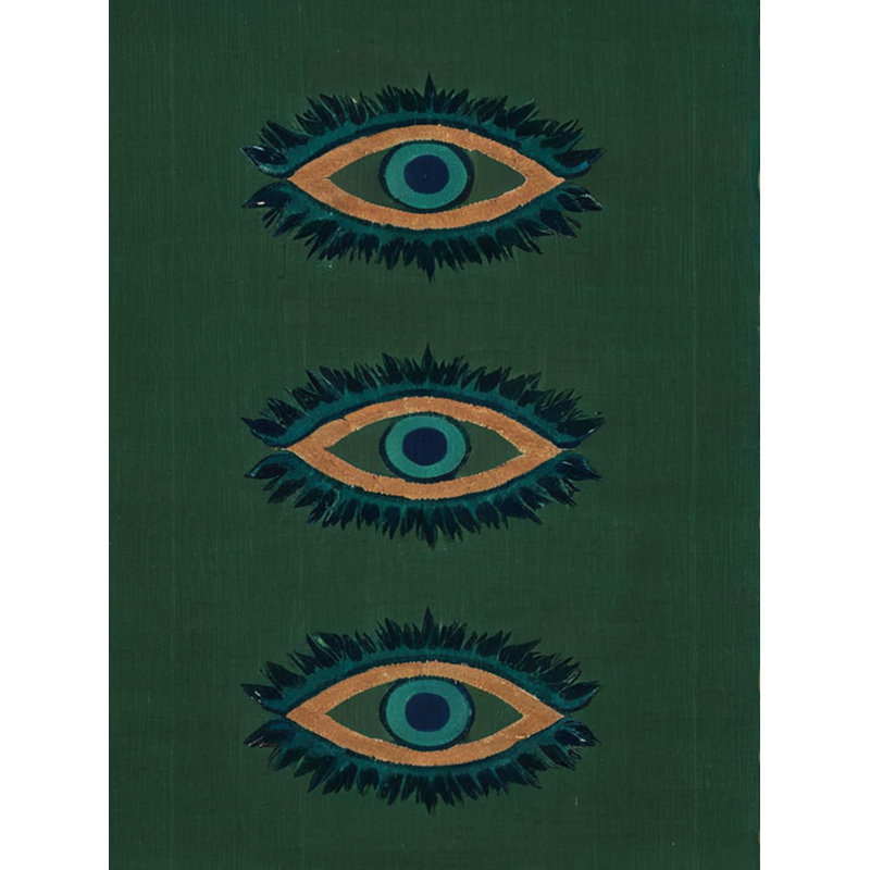 Tapis décoratif moderne à motif tissé vert foncé Rio Collection, Tapis de couloir 2 pi 5,53 po x 6 pi 6,74 po