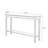 Walnut Solid Wood Rectangular Console Table-1432675050