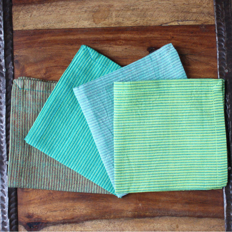 Ensemble de 4 serviettes en coton Forest, Forêt