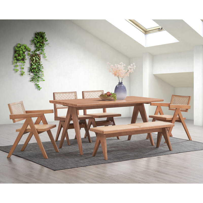 Fauteuil beige et naturel (ensemble de 2)