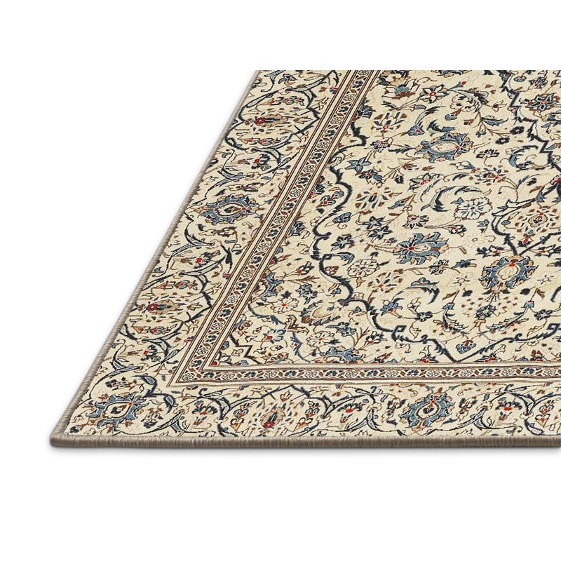 Tapis traditionnel rouge et noir Hameldon, Rectangle 5 pi x 7 pi