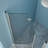 36"w X 72"h Shower Door With Tempered Glass And Fold In Brushed Nickel - -, Space Saving, Adjustable Aspect Optimizing, Element