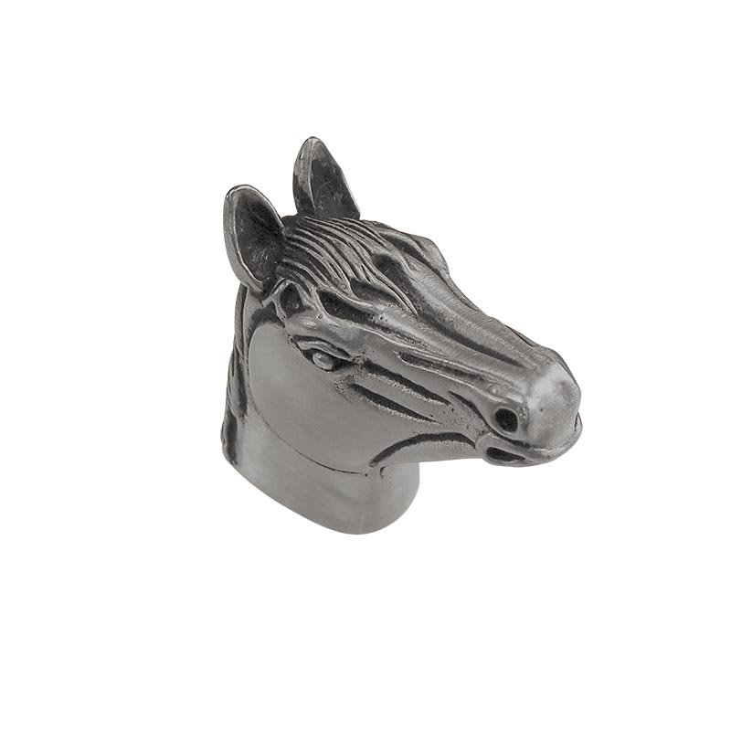 Poignée fantaisie Equestre, Nickel antique, L 1,25 po x l 0,5 po x P 1,125 po