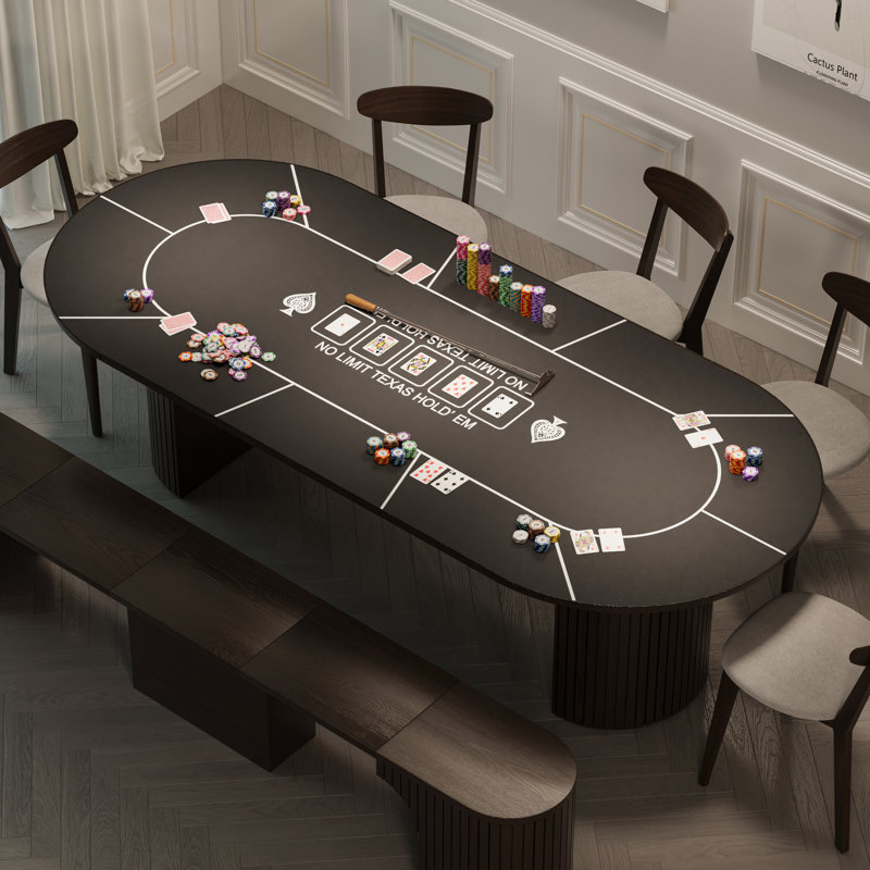 Table de poker pour 10 joueurs, Noyer