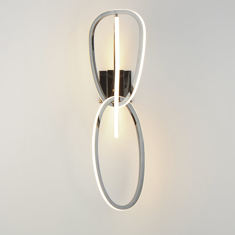 Coeyn-Wall Sconce, Black Chrome