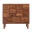 Commode d'apothicaire vintage en bois massif récupéré avec 15 tiroirs-1617611310