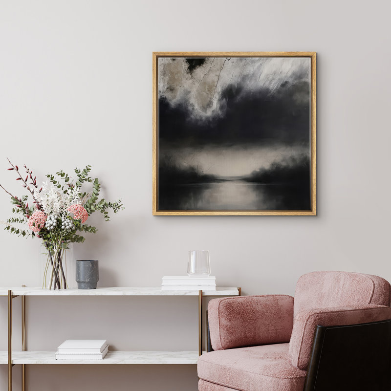 Reproduction d'art encadrée sur toile pour décor moderne neutre, Naturel, H 16 po x l 16 po
