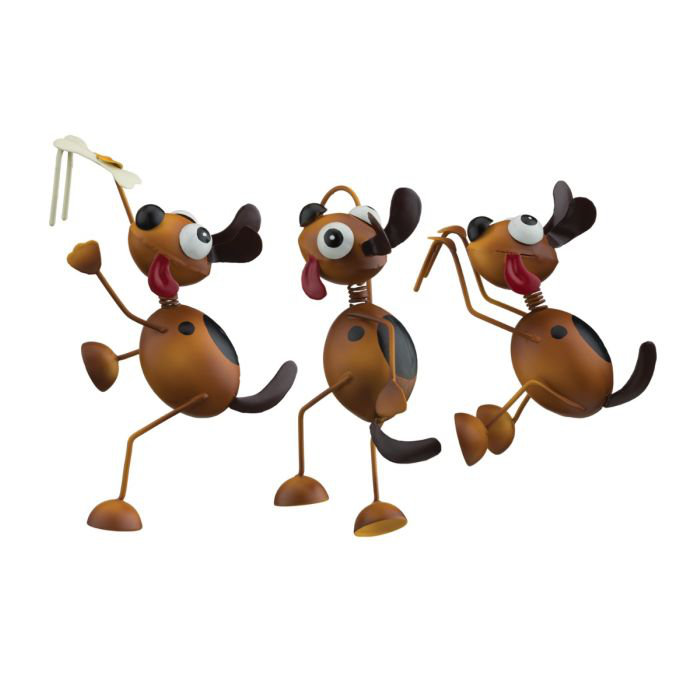 Ensemble de 3 pots pour chien