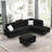 102'' Upholstered Sectional Sofa with Ottoman-525954925