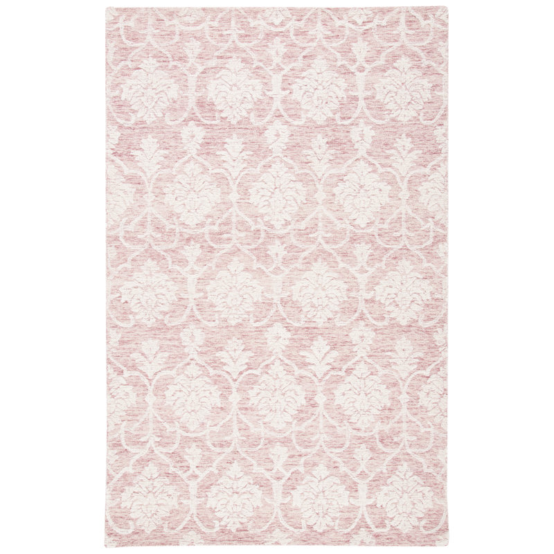 Hornersville Hand Tufted Indian Wool And Cotton With Latex Ikat Rug, Rectangle 3' x 5'