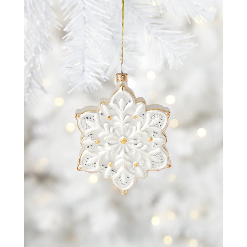 2025 Blown Glass Snowflake Ornament
