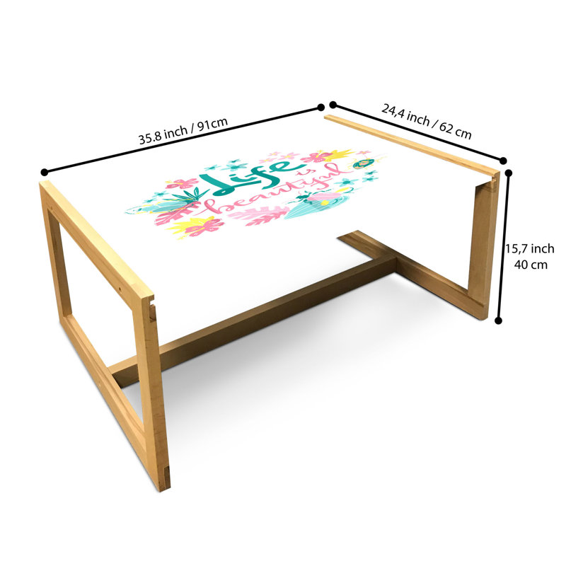 Irfa Sled Coffee Table, 90cm H x 62cm W x 40cm D
