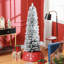 Arbre de Noël artificiel 5 pi avec 263 pointes, base en métal, conception réaliste et peu encombrante, arbre de Noël