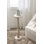 Table de bout à piédestal en bois massif Anike