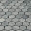 Bois flottant hexagonal bleu 1 po adouci