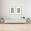 Coastal Retreat Tropical Tranquility: Abstract Leaves Diptych-1970399516