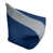 Bleu égyptien / argent plat sélectionné